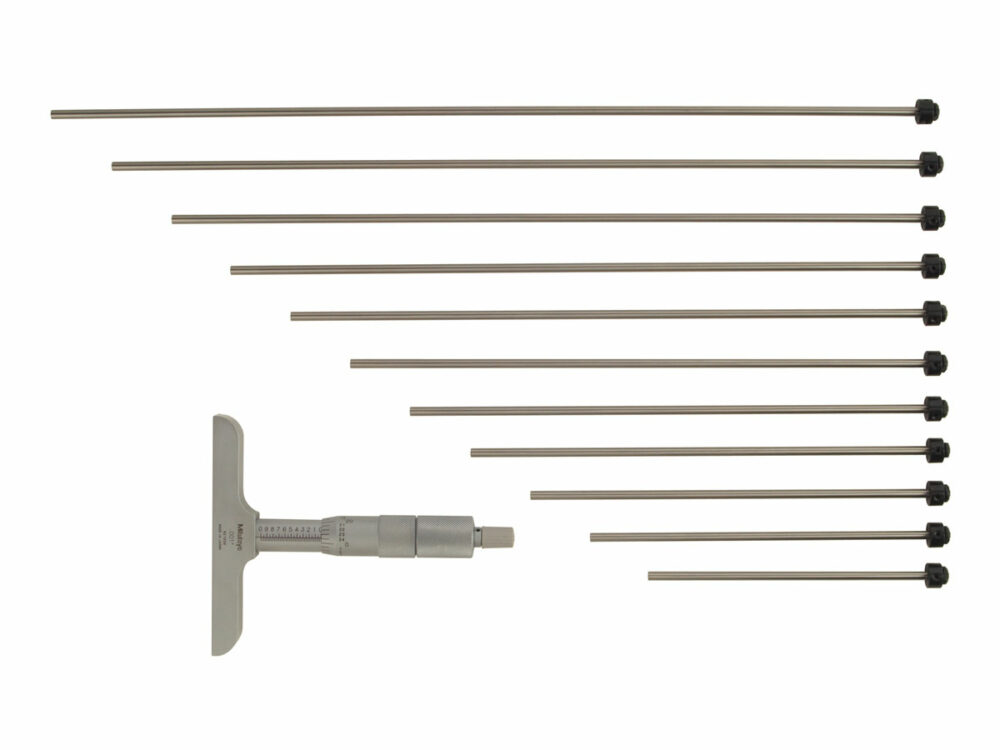 Mechanical Depth Micrometer with Interchangeable Rod Type - Mitutoyo