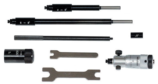 Different Micrometer Rods Types Mechanical Interchangeable Rod Type Tubular Inside Micrometers - Mitutoyo