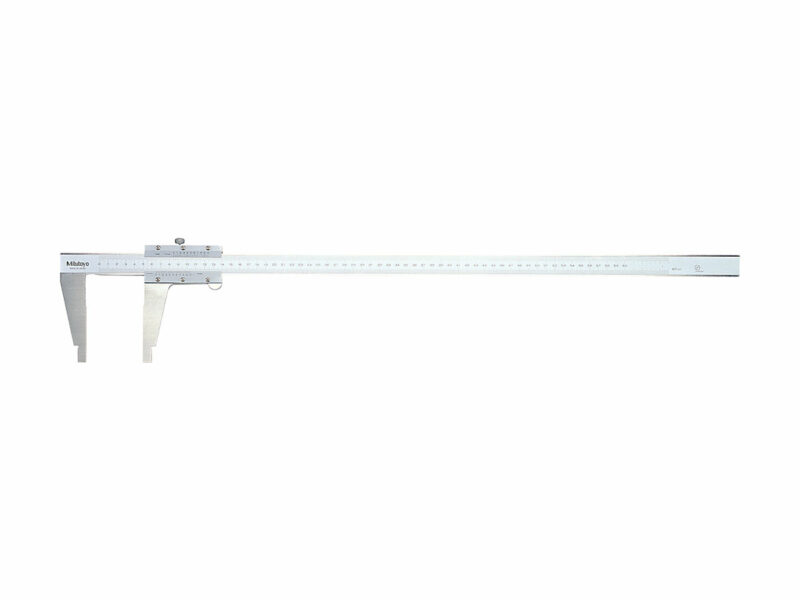 The Mitutoyo Vernier caliper with nib jaws provides highly accurate inner and outer dimension measurements.