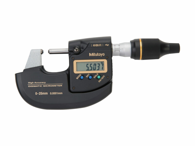 The Mitutoyo MDH Micrometer offers the most accurate micrometer of any digital micrometer commercially available