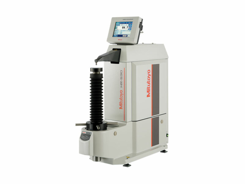 The Mitutoyo HR-530 series of Rockwell and Brinell Hardness Testers include a unique electronic control capable of Rockwell, Rockwell Superficial, Rockwell testing of plastics (A & B) and Light Force Brinell hardness testing.